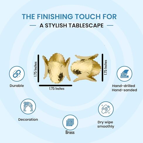 Napkin Ring Holders, Napkin Rings, Napkin Rings Set of 12, Napkin Ring Holders for Cloth Napkins, Round Serviette Rings, Napkin Ring Set, Napkin Ring Bulk - Gold in Kuwait