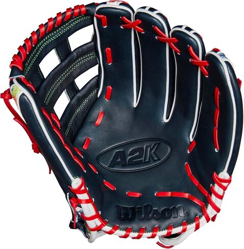Wilson Fall 2024 Michael Harris A2K® MH23 Game Model 12.75" Outfield Baseball Gloves - Navy/Red/Neon Green in Saudi Arabia