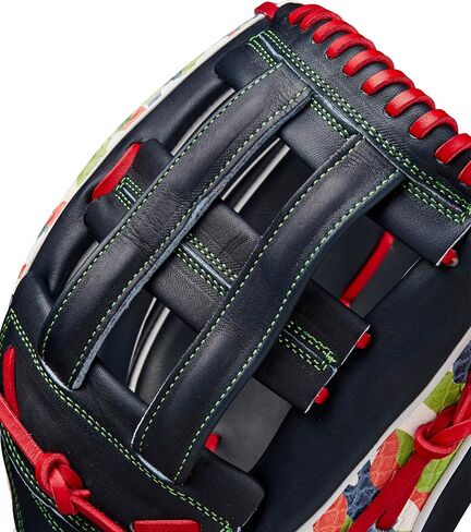 Wilson Fall 2024 Michael Harris A2K® MH23 Game Model 12.75" Outfield Baseball Gloves - Navy/Red/Neon Green in Saudi Arabia