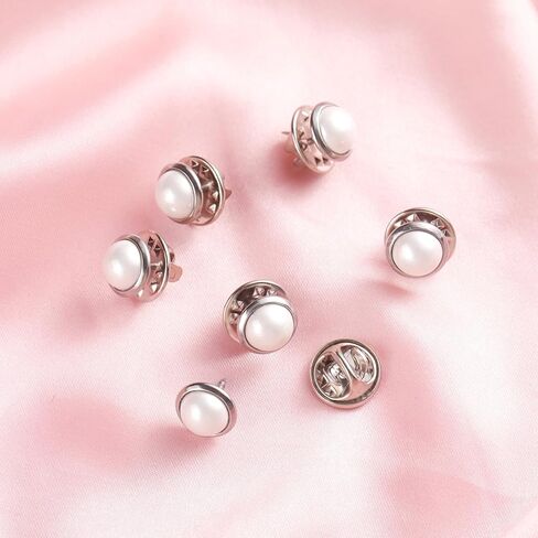 6 قطع صغيرة بدون خياطة باللون الأسود، دبابيس بروش لتغطية الأزرار، قابلة للفصل، قابلة لإعادة الاستخدام، متعددة الأغراض للملابس (10 ملم) in Kuwait