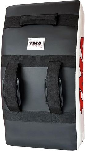 TMA Kick Shield Muay Thai Kickboxing, Heavy Curved Kicking Striking Body Pad, Punching Foot Target MMA Boxing Training, 3 Padded Handles, Martial Arts Karate TKD Taekwondo (ONE PAD ONLY) in Kuwait