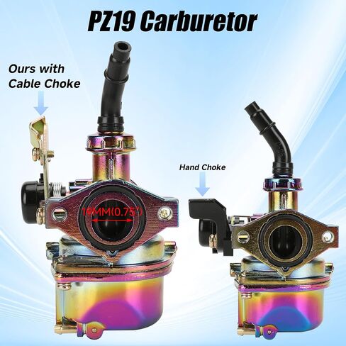 YOXUFA PZ19 Carburetor 19mm Carb Cable Choke Air Filter Kit for TaoTao SSR KAYO FOX 70cc 50cc 90cc 110cc 125cc Kazuma Apollo Coolster Peace Sports Hawk Chinese ATV Dirt Pit Bike 4 Wheeler Quad Parts in Saudi Arabia