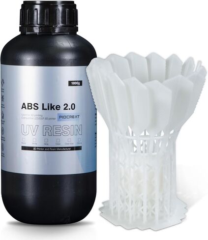 ABS Like 3D Printer Resin2.0, 405nm UV Curing 3D Printing Liquid Standard Photopolymer Resin for LCD DLP Resin 3D Printers Non-Brittle High Precision Enhanced Strength and Toughness in Saudi Arabia