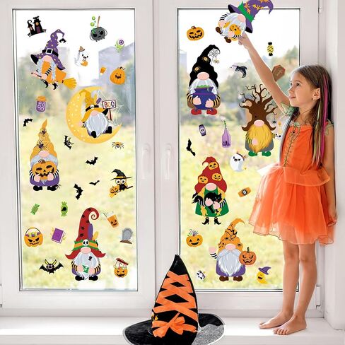 9 Sheets 4th of July Window Clings, Independence Day Window Stickers, Patriotic Window Decorations Gnome Window Decals for 4th of July Home School Office Decoration Party Supplies in Saudi Arabia