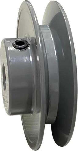 بكرة حزام V AK30-1/2، 3.05 بوصة OD 1/2 بوصة حزام حزام على شكل V ذو أخدود واحد، حديد زهر، رمادي، قسم حزام، للحزام V in Kuwait