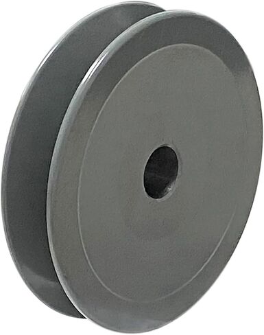 بكرة حزام V AK30-1/2، 3.05 بوصة OD 1/2 بوصة حزام حزام على شكل V ذو أخدود واحد، حديد زهر، رمادي، قسم حزام، للحزام V in Kuwait