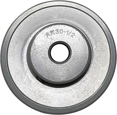 بكرة حزام V AK30-1/2، 3.05 بوصة OD 1/2 بوصة حزام حزام على شكل V ذو أخدود واحد، حديد زهر، رمادي، قسم حزام، للحزام V in Kuwait