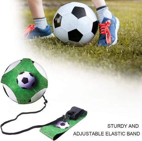 مدرب كرة القدم/الكرة الطائرة/الرجبي، ركلة كرة القدم، التدريب الفردي، المساعدة في التحكم في المهارات، حزام خصر قابل للتعديل للأطفال والكبار، يناسب مقاسات الكرة 3 و4 و5 in Kuwait