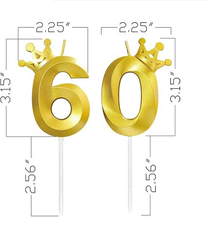 شموع عيد الميلاد الثلاثين للكعكة تصميم تاج ثلاثي الأبعاد رقم 30 زينة علوية للاحتفالات (ذهبي-3D-كراون-30، 3D-كراون) in Kuwait