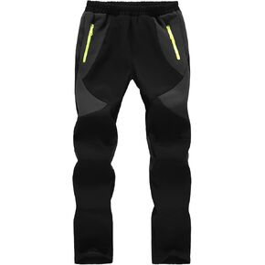 أطفال بنين بنات المشي لمسافات طويلة الثلوج السراويل التزلج للماء الشتاء الدافئة مرونة الخصر السراويل الصوف اصطف مع جيوب سستة in Kuwait