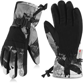 MIG4U Kids Ski Gloves Waterproof 3M Thinsulate Touchscreen Kids Winter Gloves, Warm Snow Gloves for Boys Girls
