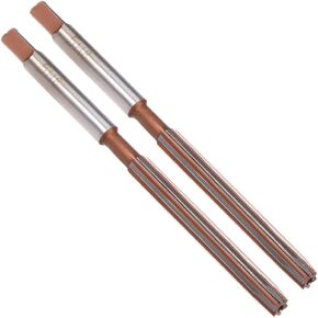 uxcell Hand Reamer 12mm Alloy Tool Steel H8 6 Straight Flutes Hand Milling Cutter Tool Metric Reaming Drill Bit for Metal 2Pcs