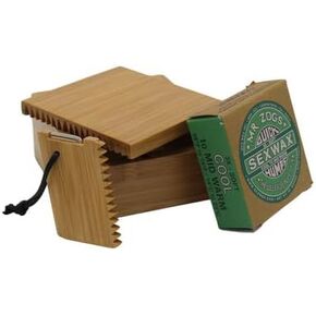 Bamboo Surfing Wax Box Holder with Surf Fin Allen Key
