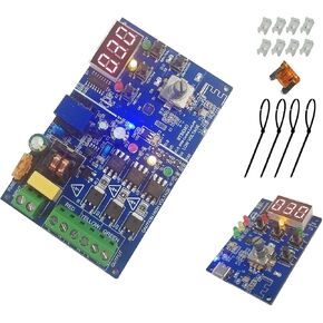 2.4G RF Remote Control Traffic Light Controller Sequencer with 50+ Sequences 3 Channel 85VAC-265VAC Easy to Program&Fix Installation Complete Accessories Digital Tube Display Traffic Light Sequencer