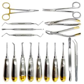 New Genuine Premium German Set of 17 Each Oral Dental Surgery Extracting Elevators Forceps Instrument Kit Set-Premium Dental Instruments Set A+ Quality