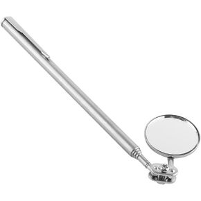Automotive Telescopic Inspection Mirror Retractable Hand Mirror Round Handle Mechanics Mirror Tool(30 * 600mm Pen Clip)