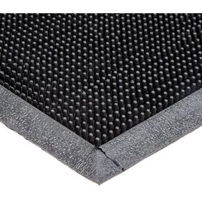 Durable Corporation-396S3672 Heavy Duty Rubber Fingertip Outdoor Entrance Mat, 36" x 72", Black