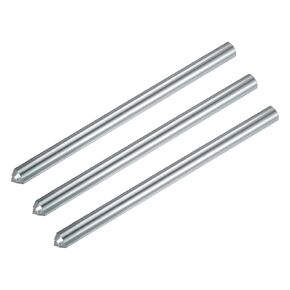 uxcell 3pcs Diamond Dressers Single Tapered Point Grinding Wheel Round Pen Dressing Tools 3/8" x 6", Silver Tone