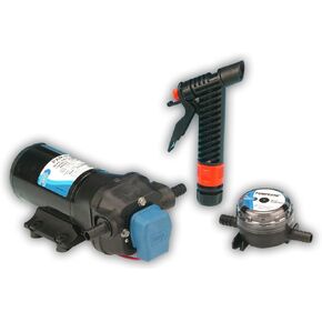 Jabsco 31700 Series Marine ParMax 4 Washdown and Baitwell Water Pump Kit, 4.3 GPM, 50 PSI