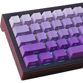 Tsungup PBT Keycaps - Side Printed Keycap Set,135 Keys Bamboo Sea Custom Keycaps Gradient Grey Shine Through Keycaps,Cherry Profile Keyboard Keycaps for Cherry MX Switches Mechanical Keyboards
