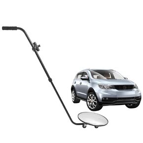 Under Vehicle Inspection Mirror with Waterproof Light & Wheels for Home Security, Aluminum Wholesale Vehicle Inspection Mirror Telescoping Handle/Adjustable Angle