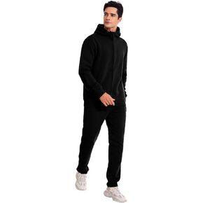 Men's 2 Pieces Tracksuits Hooded Athletic Jogging suits Sets Casual Outfits Fleece Sweatsuit