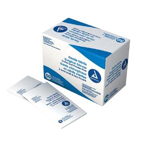 Dynarex Sterile Nitrile Surgical Gloves, Powder-Free and Puncture-Resistant Nitrile Gloves, 6 Mil., Size 7.5, 1 Case of 200 Pairs (4 Boxes of 50)