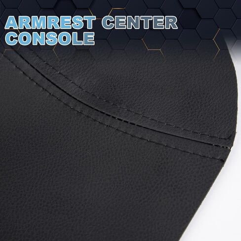 PIT66 Black Armrest Cover Center Console Lid Cover Microfiber Leather Compatible with Chevy Silverado Tahoe Suburban GMC Yukon Sierra 2007-2013 in Saudi Arabia