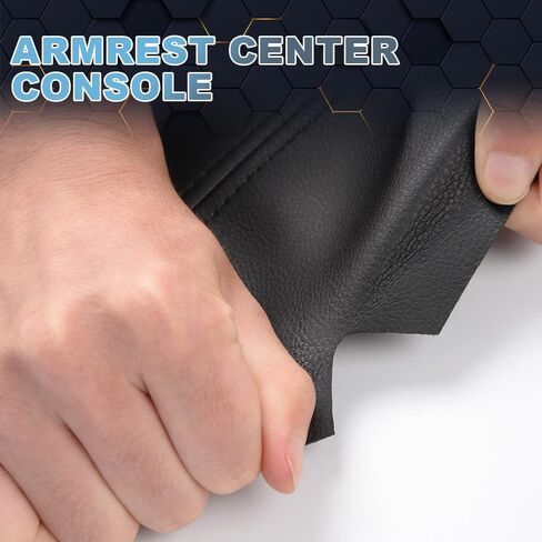 PIT66 Black Armrest Cover Center Console Lid Cover Microfiber Leather Compatible with Chevy Silverado Tahoe Suburban GMC Yukon Sierra 2007-2013 in Saudi Arabia