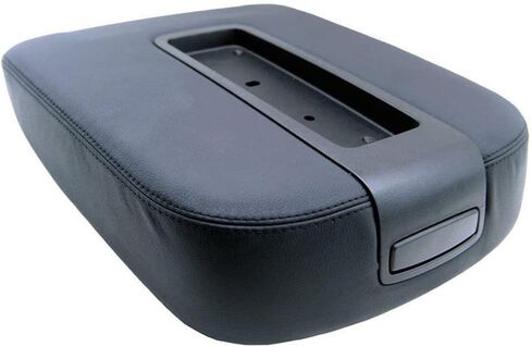 PIT66 Black Armrest Cover Center Console Lid Cover Microfiber Leather Compatible with Chevy Silverado Tahoe Suburban GMC Yukon Sierra 2007-2013 in Saudi Arabia