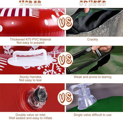 47" Giant Elk and Dinosaur Snow Tube Heavy Duty, Inflatable Snow Tube for Sledding with Sturdy Handles and Hard Bottom, Made of 2 Layers Thickened Material in Kuwait