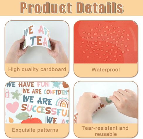 Motivational Bulletin Board Decoration Set Classroom Affirmation Station Bulletin Board in This School Classroom Cutouts for Elementary School Bulletin Board Home Wall Door Supplies in Saudi Arabia