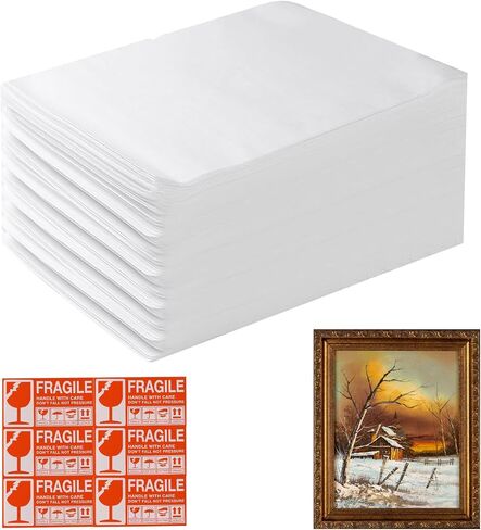 Moving supplies, 80pcs 16’’x22’’Cushion Foam Pouch for Moving, Packing, Transportation and Storage, Foam Pouches Incidental Fragile Stickers in Saudi Arabia