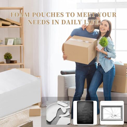 Moving supplies, 80pcs 16’’x22’’Cushion Foam Pouch for Moving, Packing, Transportation and Storage, Foam Pouches Incidental Fragile Stickers in Saudi Arabia