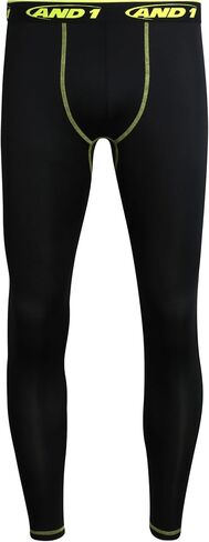 AND1 Men's Compression Leggings - 2 Pack Performance Compression Pants for Men Moisture Wicking Active Workout Tights (S-XL) in Saudi Arabia