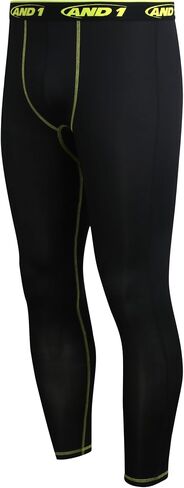 AND1 Men's Compression Leggings - 2 Pack Performance Compression Pants for Men Moisture Wicking Active Workout Tights (S-XL) in Saudi Arabia