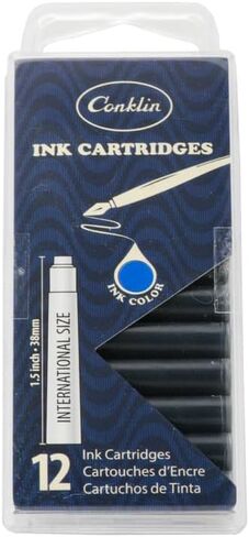 Conklin Ink Refill Cartridges (Purple) for Fountain Pen - 12 Pack in Saudi Arabia