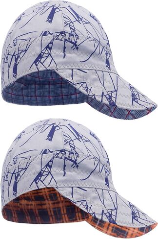 BOCOMAL Welding Cap Flame Resistant CAT2 Midweight Printed 6 Pannel Welder Caps-2 Pack in Saudi Arabia