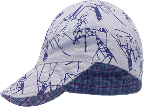 BOCOMAL Welding Cap Flame Resistant CAT2 Midweight Printed 6 Pannel Welder Caps-2 Pack in Saudi Arabia