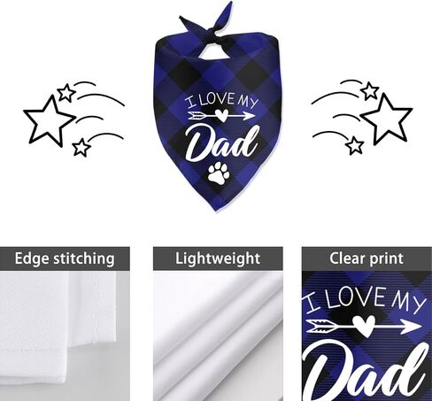 I Love My Mom Dog Bandanas Funny Cute Dog Bandana Gender Reveal Photo Prop Pet Scarf Decorations Accessories for Pet Dog Lovers Dog Mom Gift in Kuwait