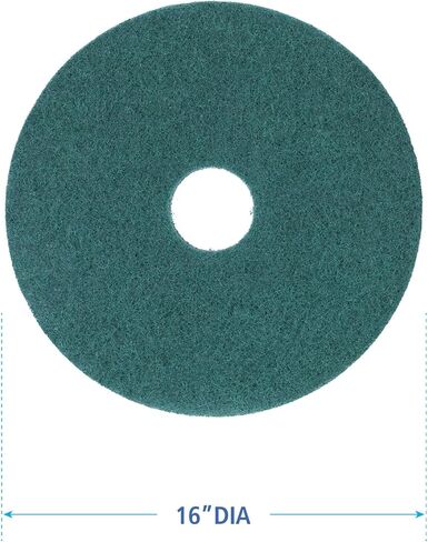 وسائد أرضية للتنظيف شديدة التحمل من بوردووك، قطر 40.64 سم، أخضر، 5/كرتون in Kuwait