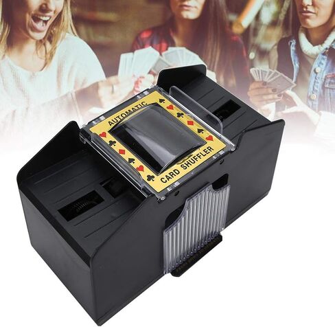 Garosa Playing Card Shuffler, Playing Card Shuffler Automatic Battery Powered Playing Card Shuffler Machine for 1 to 4 Decks Poker in Saudi Arabia