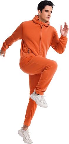 Men's 2 Pieces Tracksuits Hooded Athletic Jogging suits Sets Casual Outfits Fleece Sweatsuit in Saudi Arabia