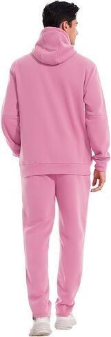 Men's 2 Pieces Tracksuits Hooded Athletic Jogging suits Sets Casual Outfits Fleece Sweatsuit in Saudi Arabia