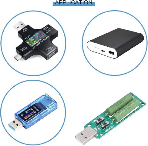 3 pcs USB Load Tester Resistance Module 5V1A/2A/3A Power Bank Discharge Resistor Switchable Load Resistance Discharging Ageing Resistance Electronic Load Detector in Saudi Arabia