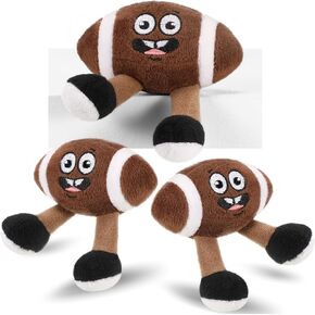 3 Pieces Football Sports Plush Fluffy Stuffed Toys Football Stuff Throw Pillows Gifts Soft Sports Balls for Bedroom Seasonal Decoration Party Favor