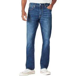 Lucky Brand Men’s 410 Athletic Straight Fit Straight Leg Jeans (as1, Waist_Inseam, Numeric_38, Numeric_32, Black)