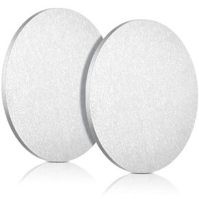 2 Pcs 1/8" x 4" Aluminum Disc Round Aluminum Sheets and Plates, 6061 Aluminum