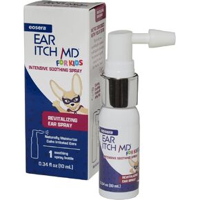 eosera® Ear Itch MD® for Kids for Dry, Itchy Ears | Intensive Soothing Spray | Children Age 2+ Moisturizing Formula with Vitamin E | Allergies, Eczema, Dermatitis, Psoriasis, Hearing Aids