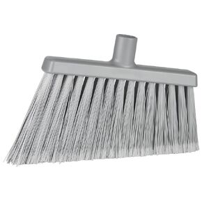 Vikan 291688 Split Bristle Angle Head Broom, Gray